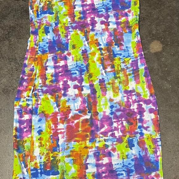 Dresses & Skirts - Women's Stretchy Body Tie-Dye Dress